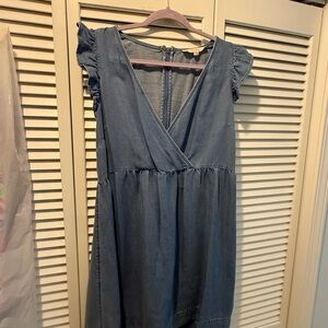 LOFT Blue Midi Dress